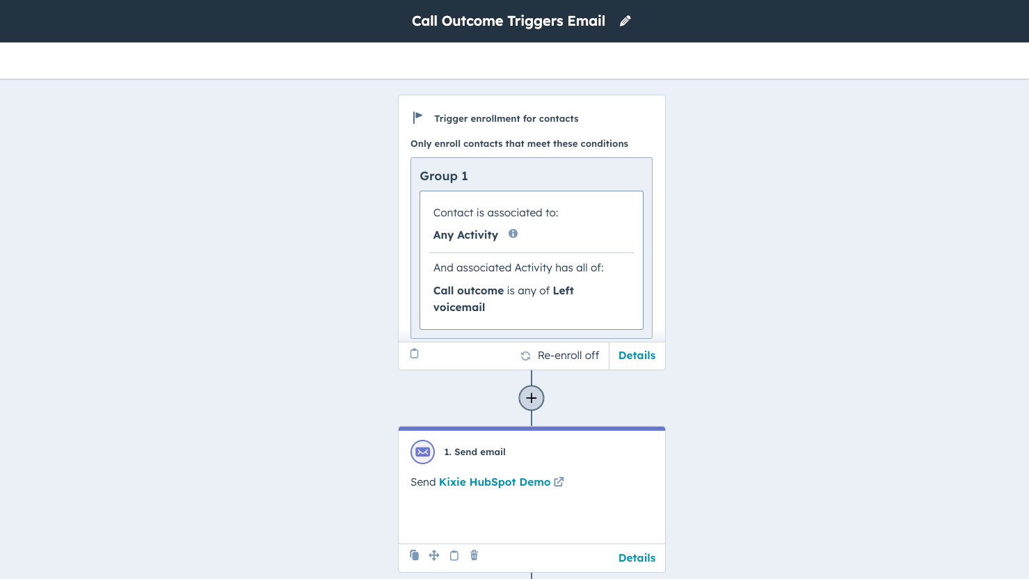 HubSpot Workflows Integration — Triggers